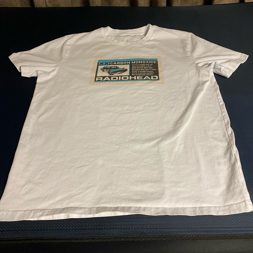 White Radiohead medium Carbon Monoxide T-shirt